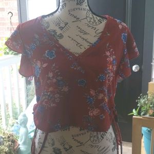 Forever 21 Floral Crop Top